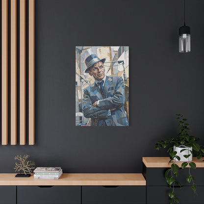 G.O.A.T Basketball Portrait Matte Canvas Wall Art, Stretched 1.25"