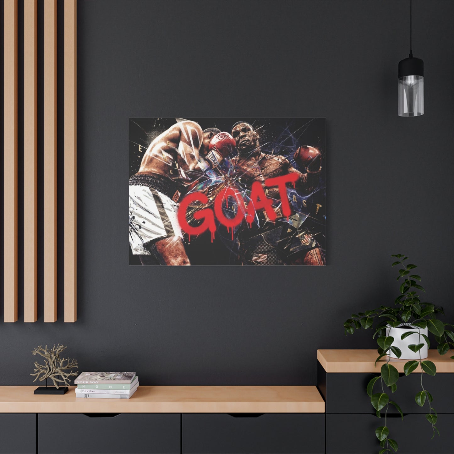 G.O.A.T. Boxer Canvas Wall Art Print