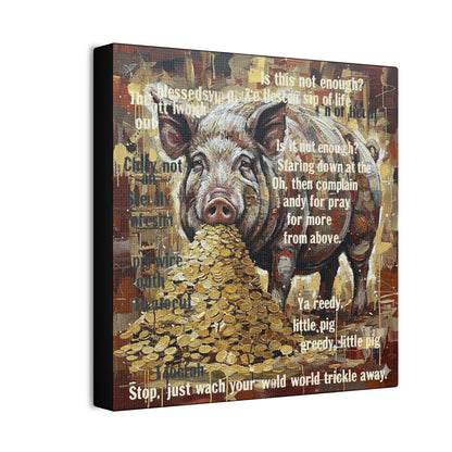 DMB Pig Inspired art - 'Greedy Little Pig' Farmhouse Wall Art