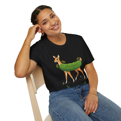 Dill Doe T‑Shirt — Cute Pickle Deer Pun Tee for Nature Lovers & Foodie Fans