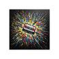 Cassette Explosion Fine Art Print — Retro Music Wall Art