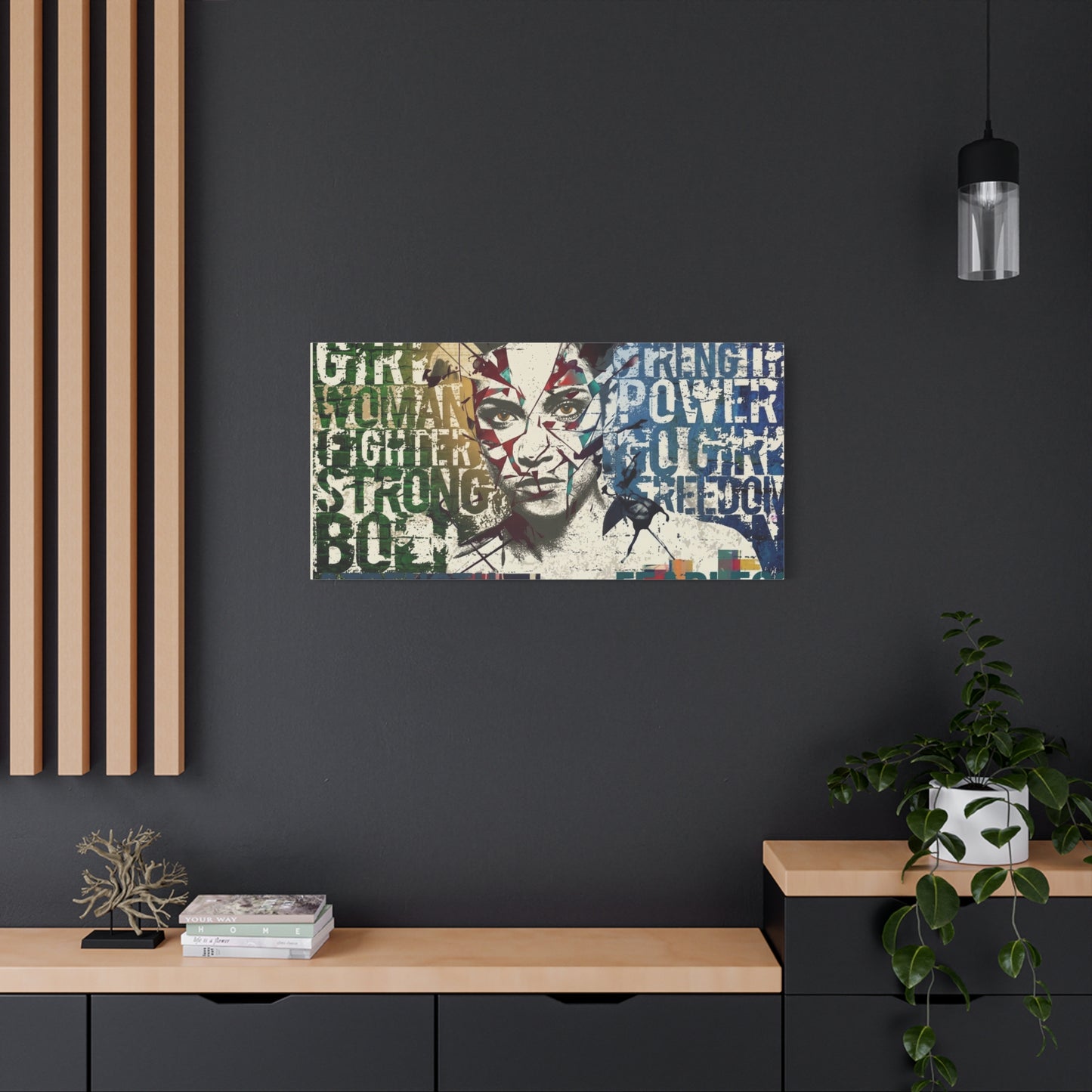 Wonder Woman Pop Art Canvas Print — Strength, Power, Freedom Wall Art