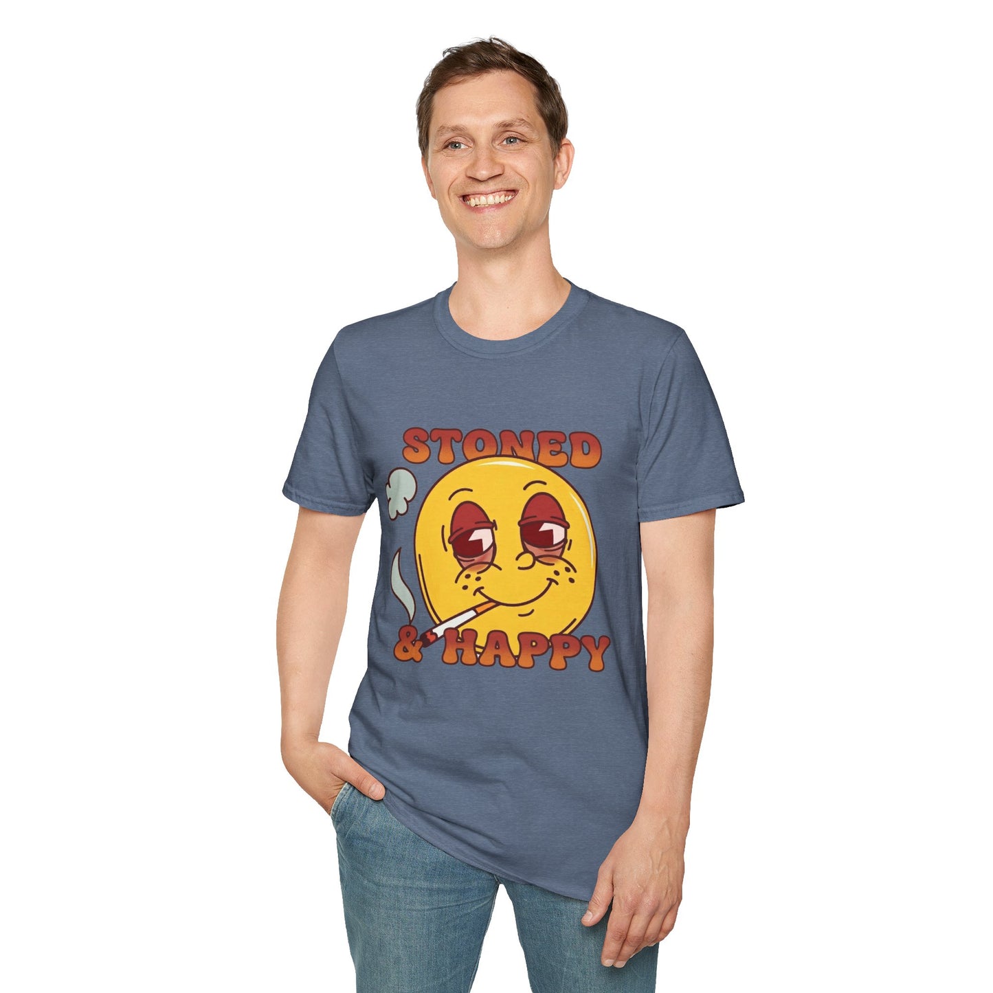 Stoned & Happy Smiley T-Shirt