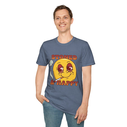 Stoned & Happy Smiley T-Shirt