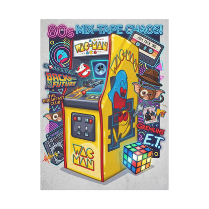 1980's Pop Culture Canvas Wall Art Print