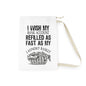 Laundry Bag - 'I Wish My Bank Account Refilled As Fast As My Laundry Basket' Funny Drawstring Tote for Home & College
