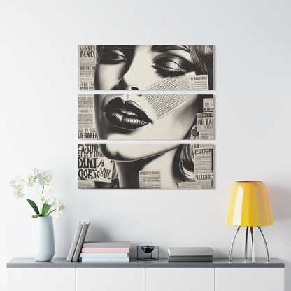 Lady News Acrylic Prints (Triptych)