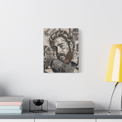 Post Portrait Matte Canvas Wall Art, Stretched 1.25"