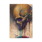 Skull Drip Matte Canvas Wall Art — Stretched 1.25"
