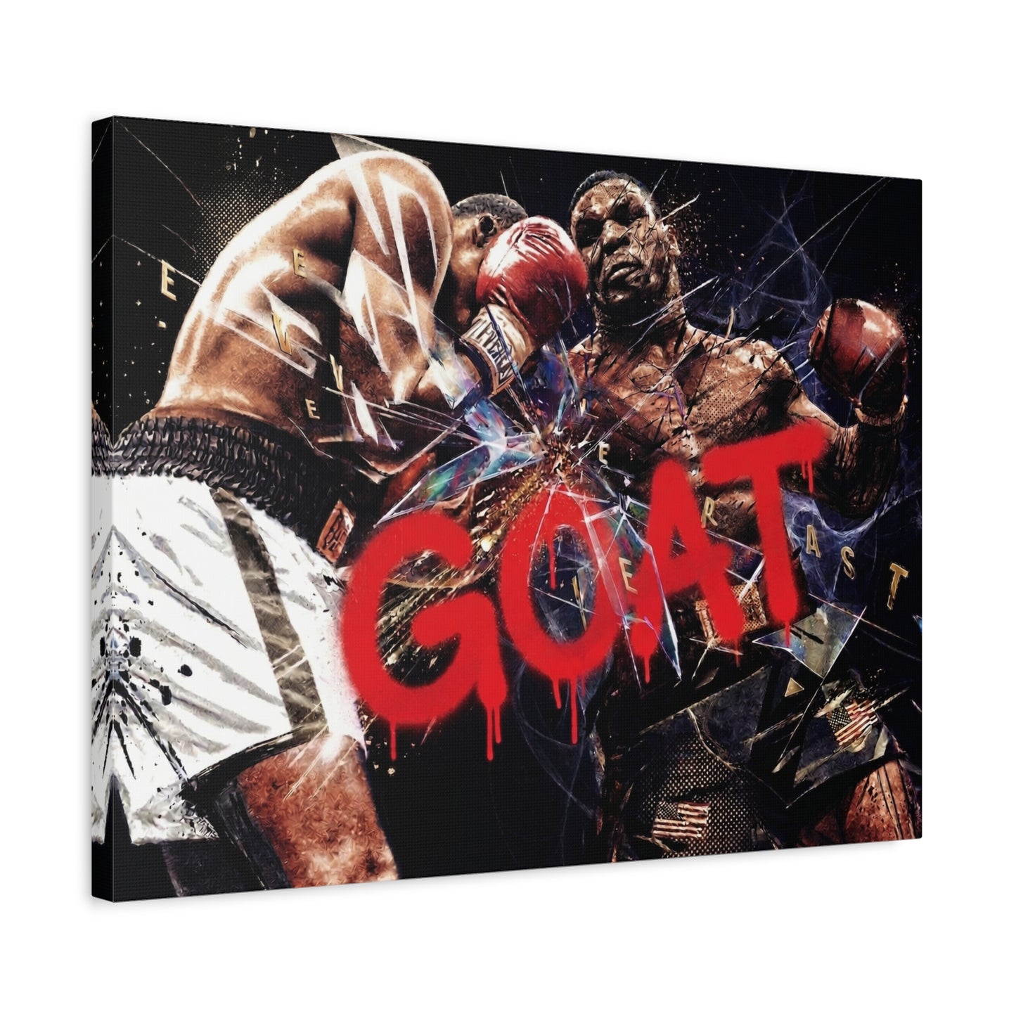 G.O.A.T. Boxer Canvas Wall Art Print