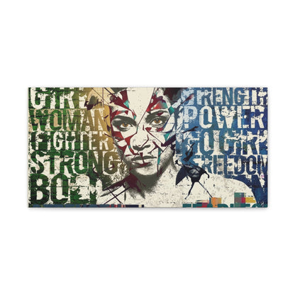 Wonder Woman Pop Art Canvas Print — Strength, Power, Freedom Wall Art