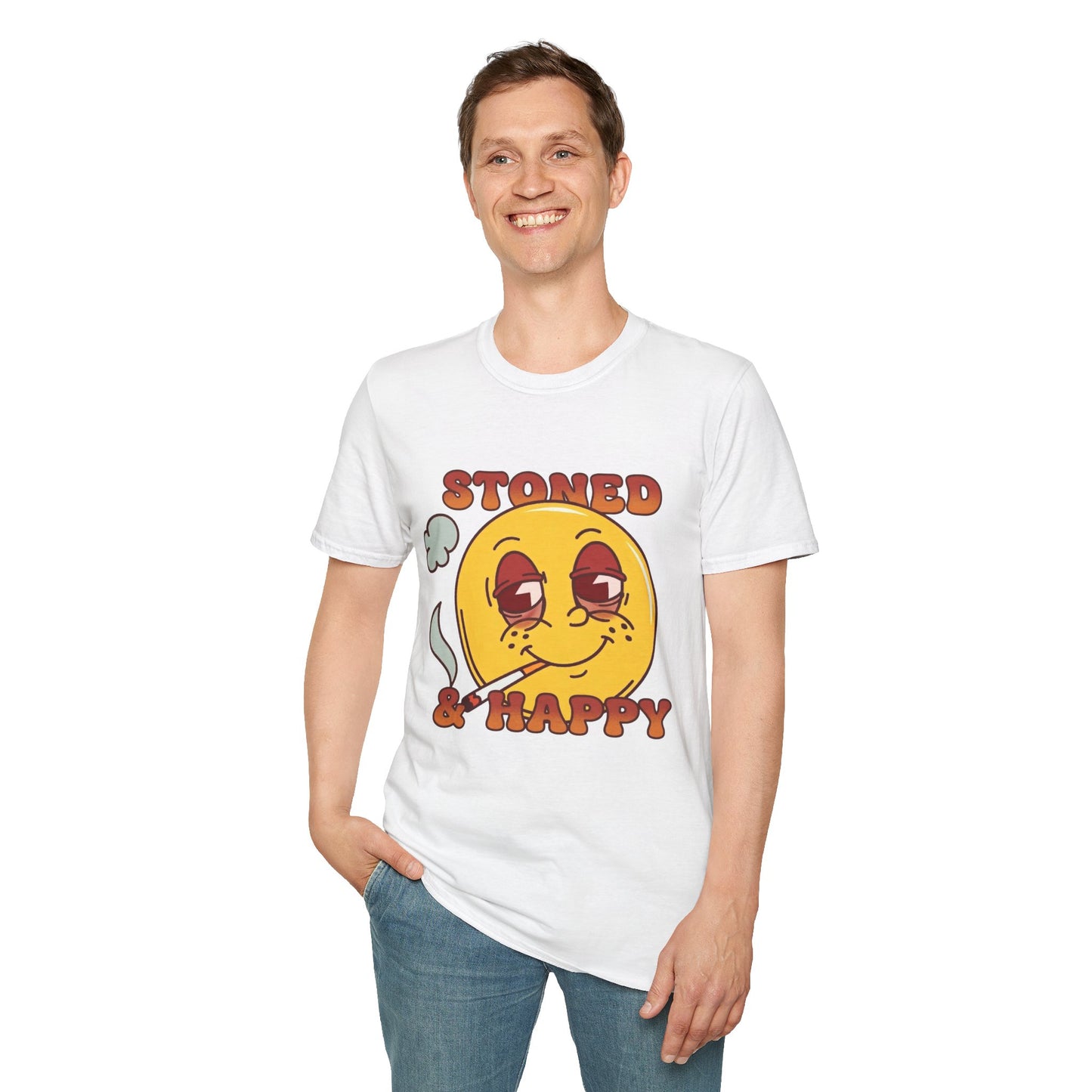 Stoned & Happy Smiley T-Shirt