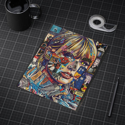 Pop Culture Collage Portrait Print — Colorful Retro Movie & TV Art Print