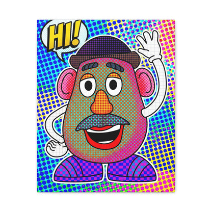 Mr. Head Abstract Canvas Wall Art Print — Matte Stretched Canvas