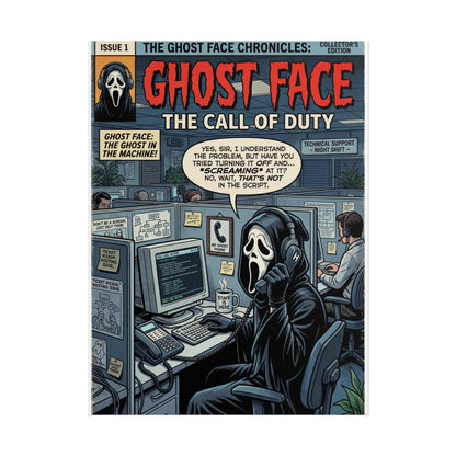 Ghost Face: The Call of Duty Comic Poster — Rolled Horror Movie Art Print