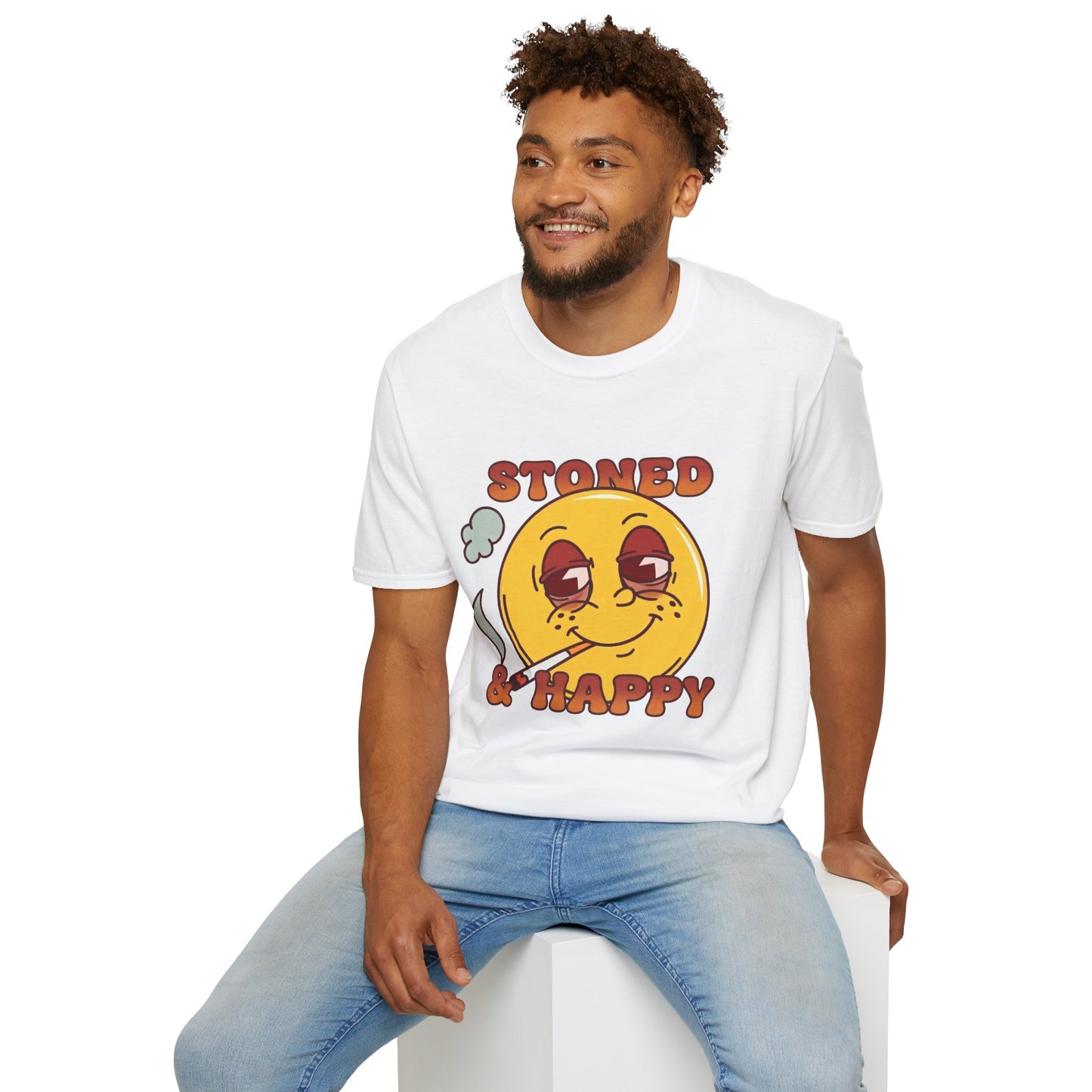 Stoned & Happy Smiley T-Shirt