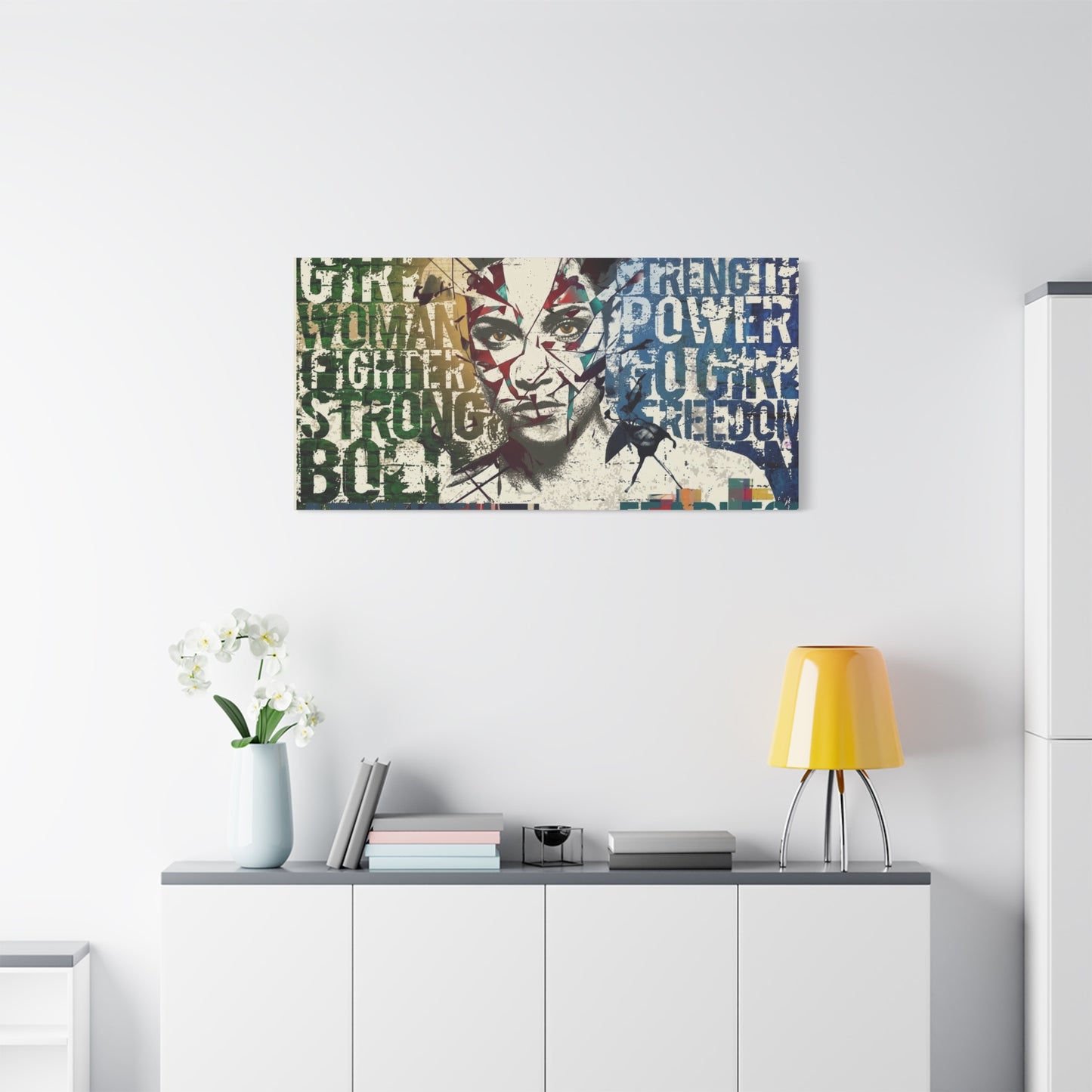 Wonder Woman Pop Art Canvas Print — Strength, Power, Freedom Wall Art
