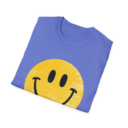 Funny 'I Hate You' Smiley T-Shirt — Retro Distressed Yellow Smiley Tee
