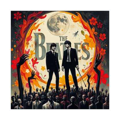 The Beatles Fine Art Poster – Retro Psychedelic Band Print