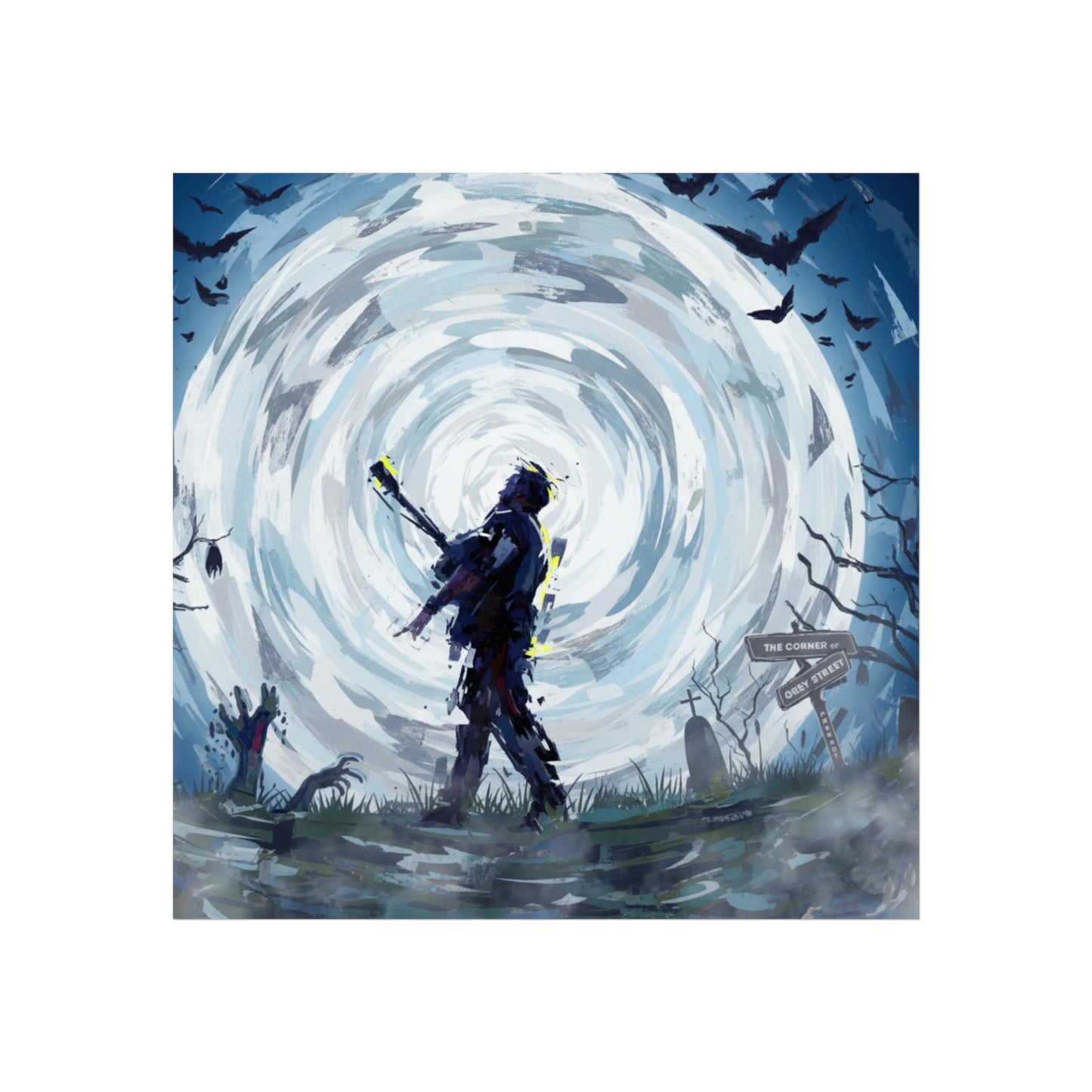 DMB Halloween Fine Art Poster Print — Rock Apocalypse Wall Art