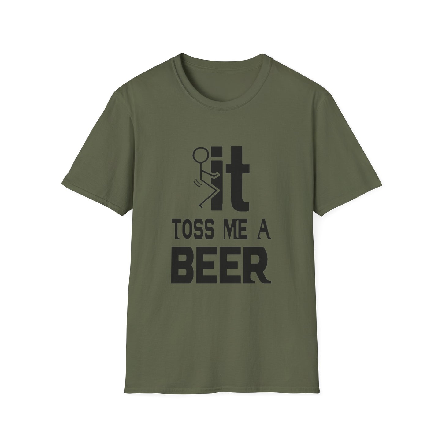 Funny 'Toss Me a Beer' T-Shirt – Beer Toss Party Tee