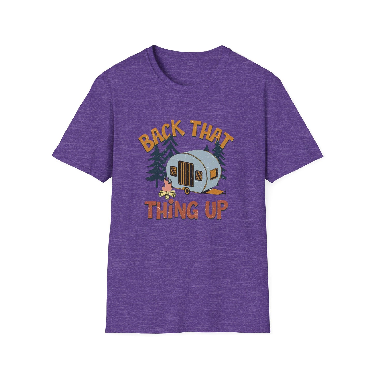 RV Camping T-Shirt — "Back That Thing Up" Retro Camper Graphic Tee