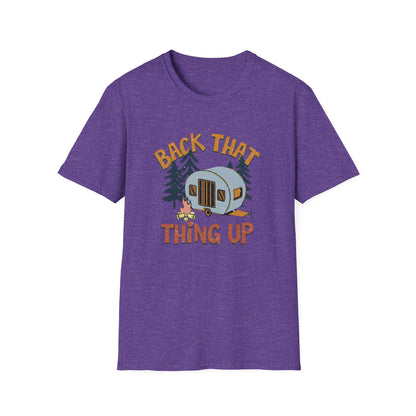 RV Camping T-Shirt — "Back That Thing Up" Retro Camper Graphic Tee
