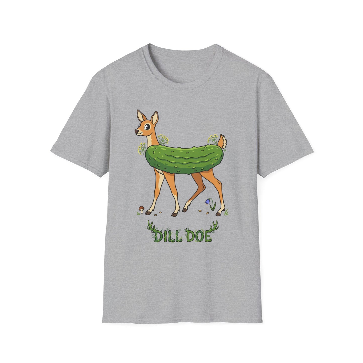 Dill Doe T‑Shirt — Cute Pickle Deer Pun Tee for Nature Lovers & Foodie Fans