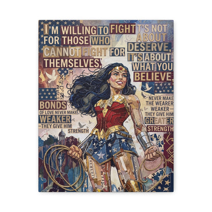 Woman Warrior Canvas Wall Art Print