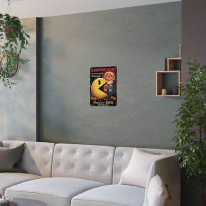 'The Hungry Hunts the Night' Satin Art Print