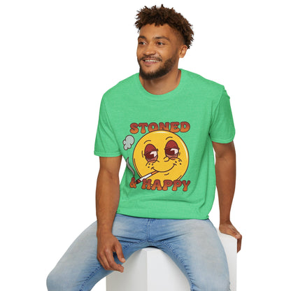 Stoned & Happy Smiley T-Shirt