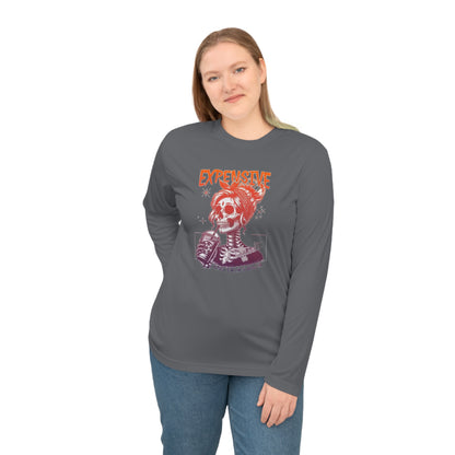 Expensive Skull Graphic Long Sleeve Shirt — “Expensive” Skeleton Design