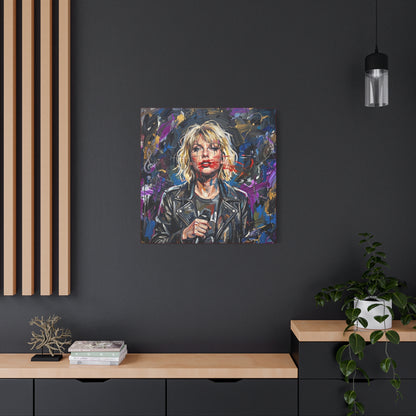 SMEARED THE LIPS Swift Portrait Canvas Art — Matte Stretched Canvas Print