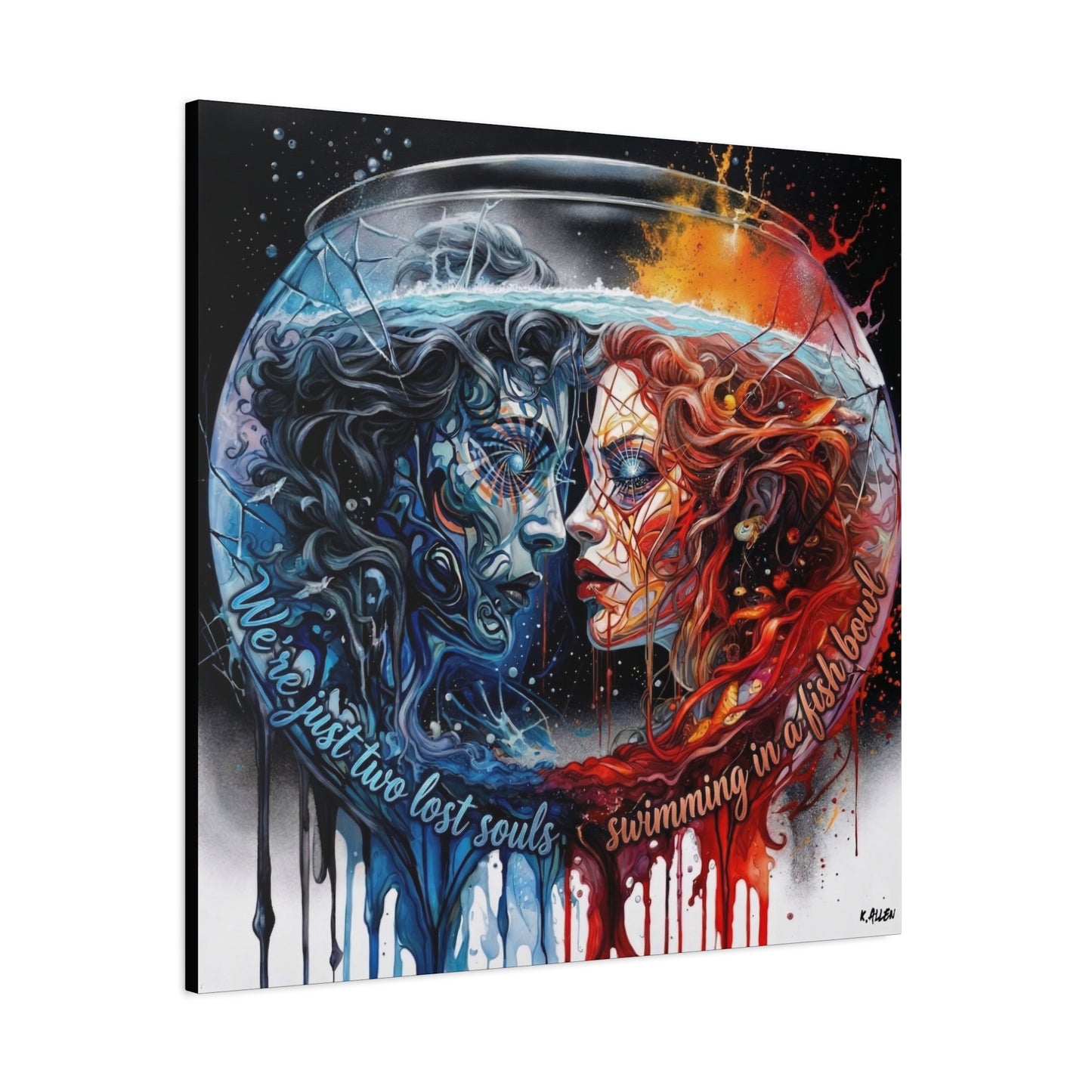 Two Lost Souls Canvas Art — Matte Stretched Canvas Print