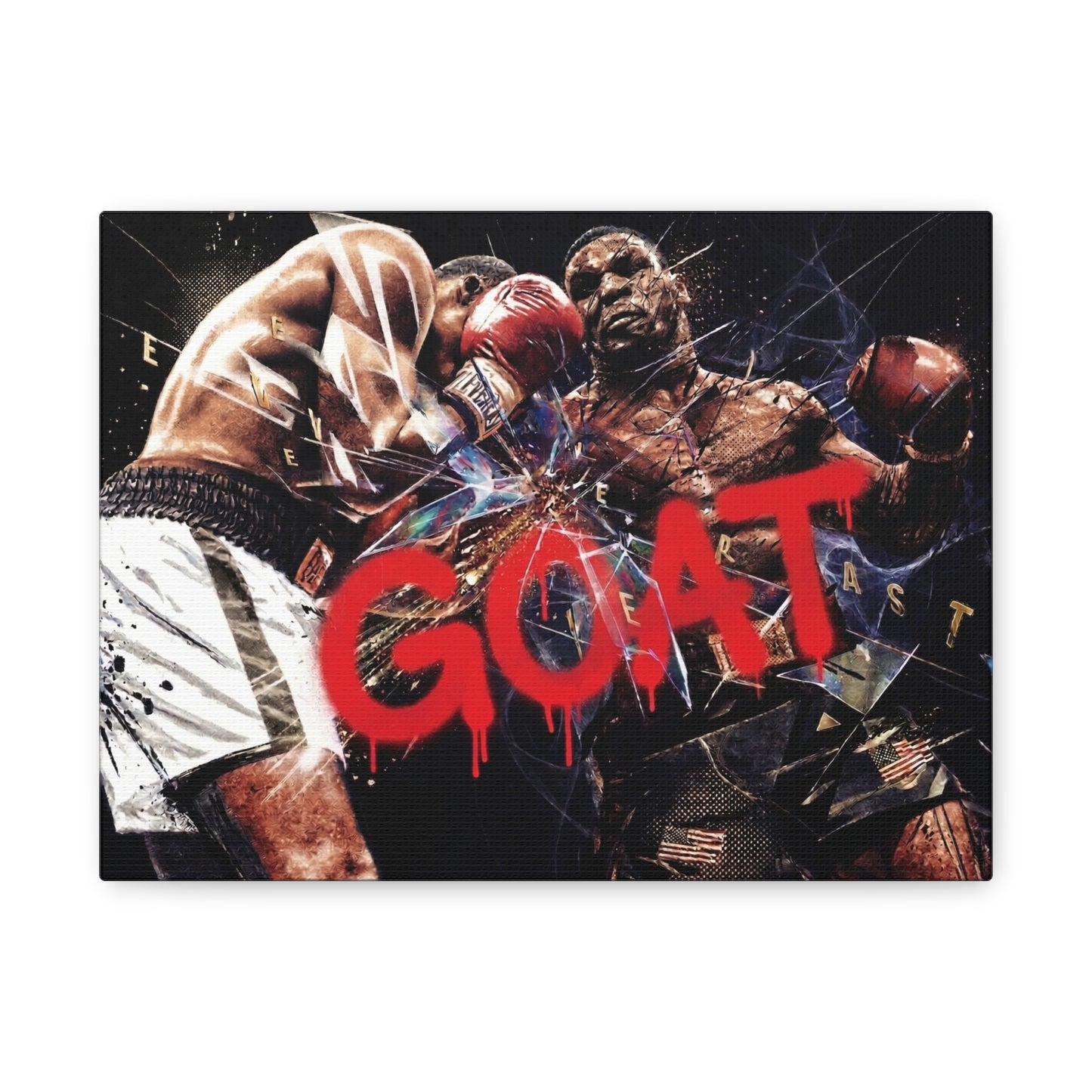G.O.A.T. Boxer Canvas Wall Art Print
