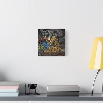 Greed Canvas Wall Art Print