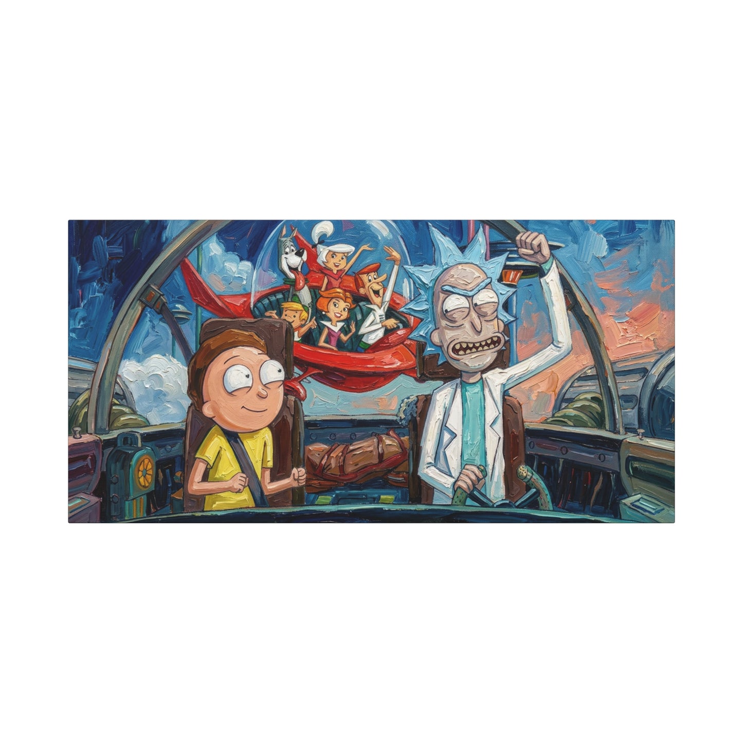 Ricks World 3 Abstract Canvas Wall Art — Matte Stretched 1.25"