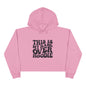 Cropped Hoodie — "This Is My Hangover Hoodie" Graphic Crop Sweatshirt