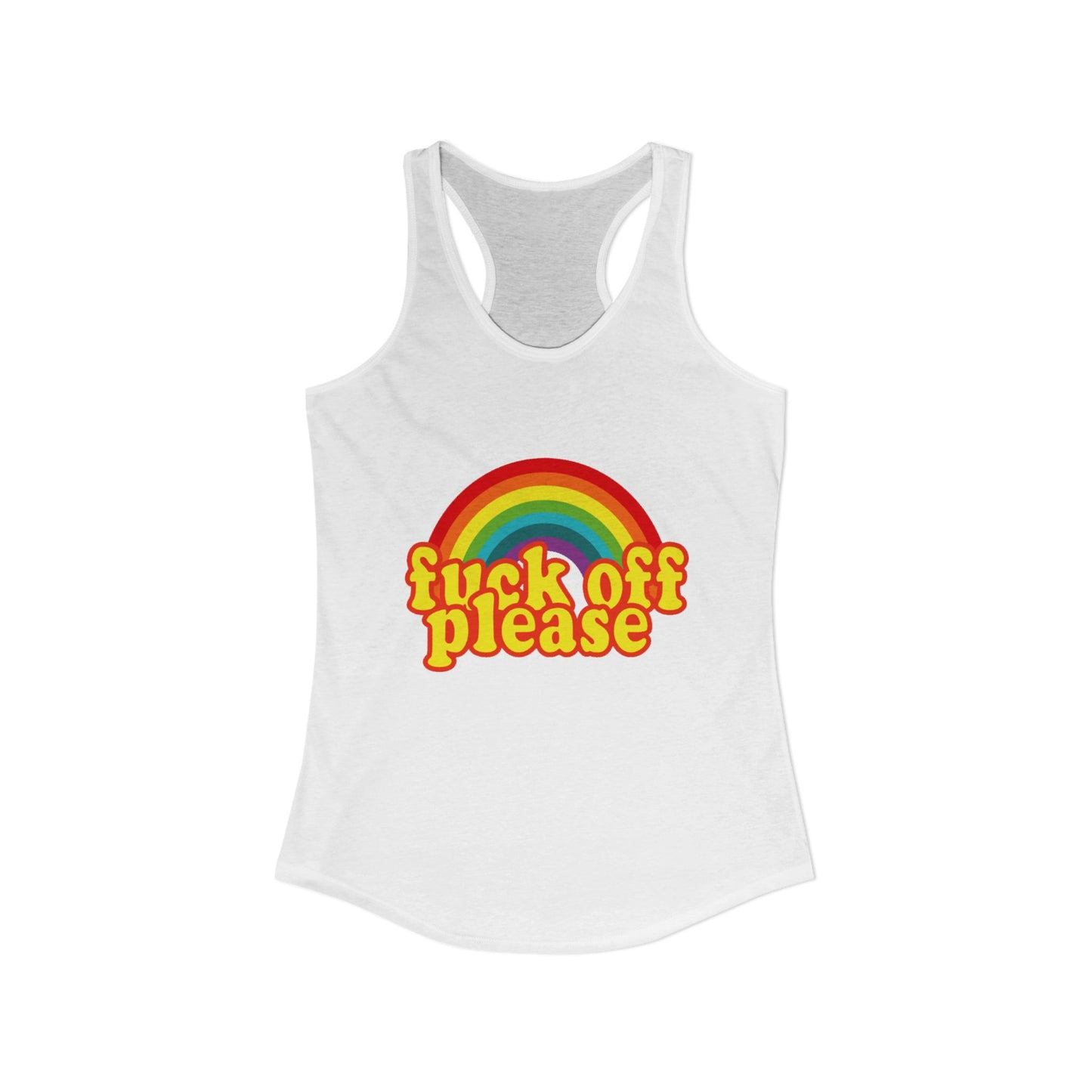 Women's Ideal "F*ck Off Please" Racerback Tank