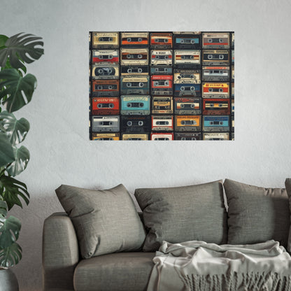 Cassette Tape Collage Fine Art Poster