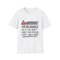 Warning I’m An Asshole T-Shirt – Funny Sarcastic Graphic Tee