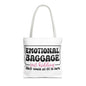 Emotional Baggage Tote Bag — Funny "Emotional Baggage (just kidding)" Reusable Shopper