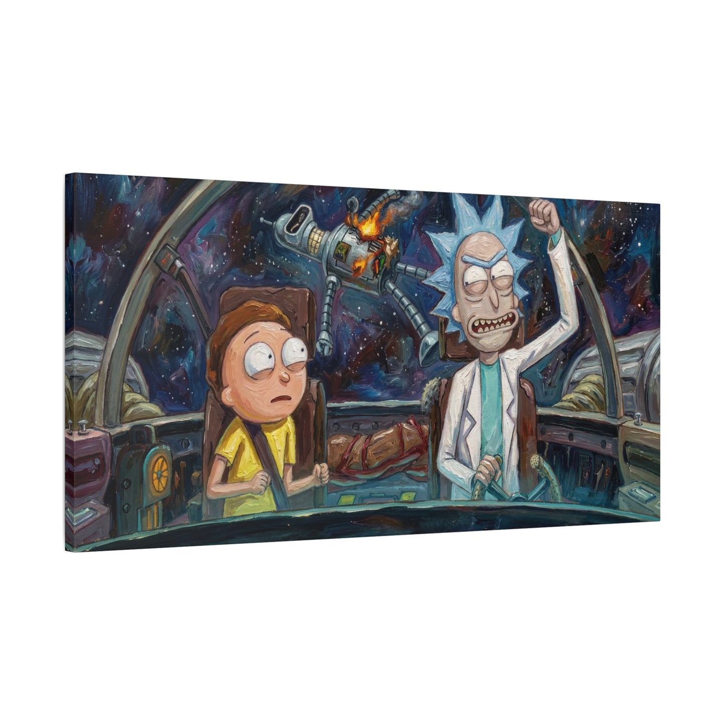 Ricks World 1 Abstract Canvas Wall Art — Matte Stretched 1.25"