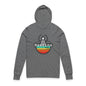 Hooded Long Sleeve Tee — Hawkins Radio Club Vintage Retro Logo