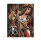 Cowgirl & Horse Satin Poster — Western Pinup Art Print (210gsm)