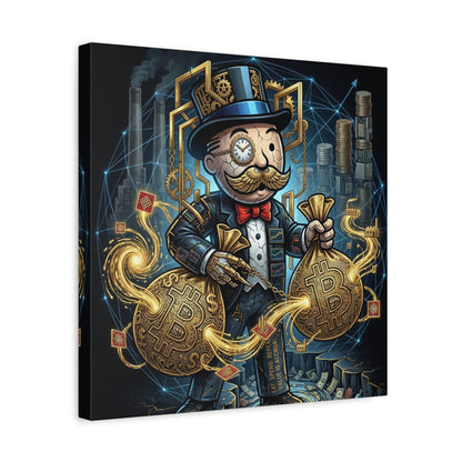 Rich Uncle Pennybags Canvas Wall Art Print