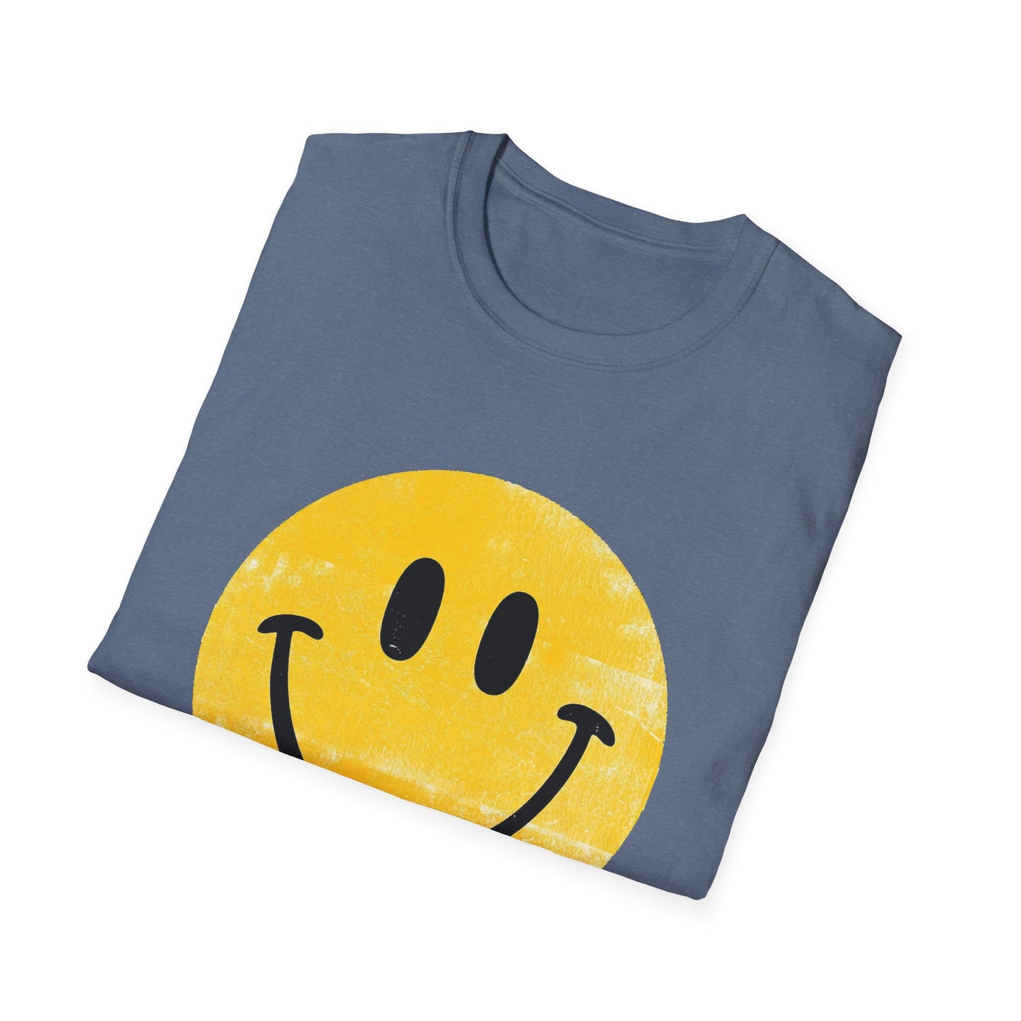 Funny 'I Hate You' Smiley T-Shirt — Retro Distressed Yellow Smiley Tee