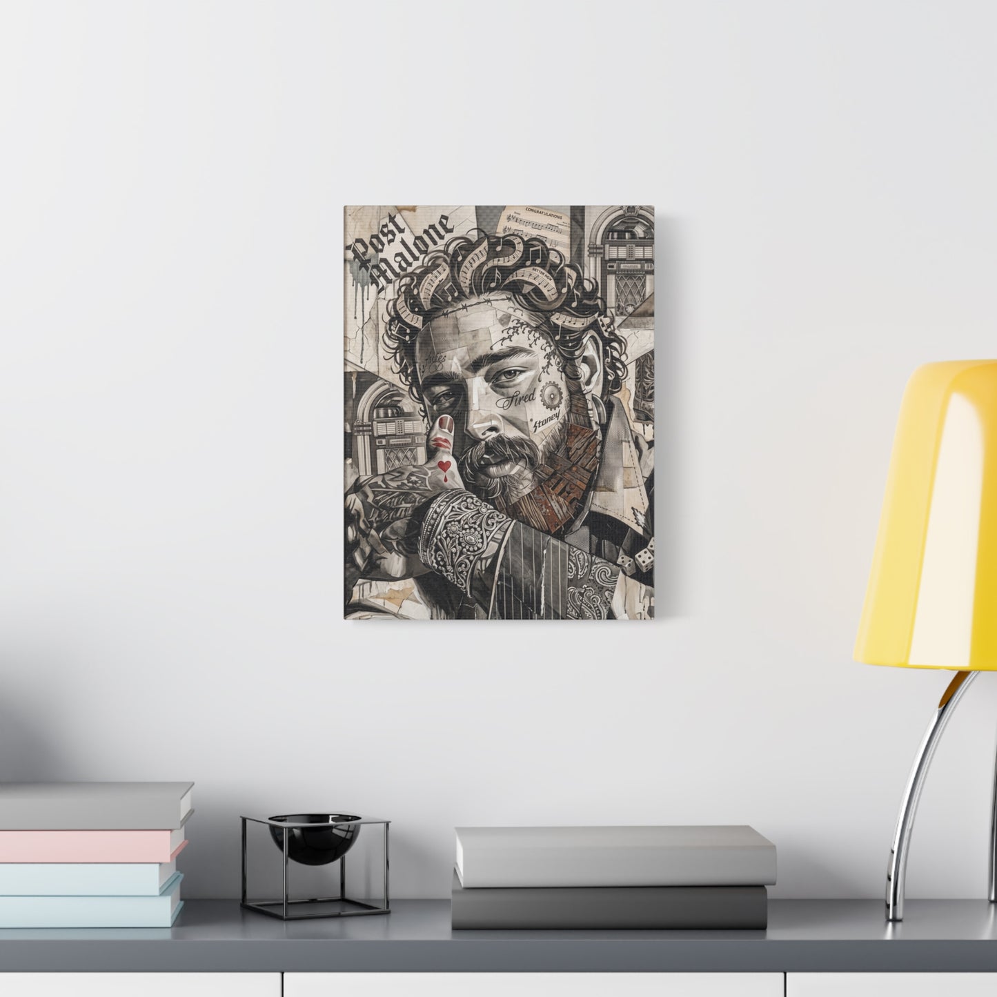 Post Portrait Matte Canvas Wall Art, Stretched 1.25"