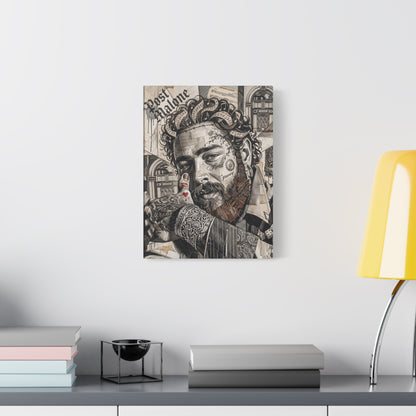 Post Portrait Matte Canvas Wall Art, Stretched 1.25"