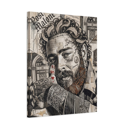 Post Portrait Matte Canvas Wall Art, Stretched 1.25"